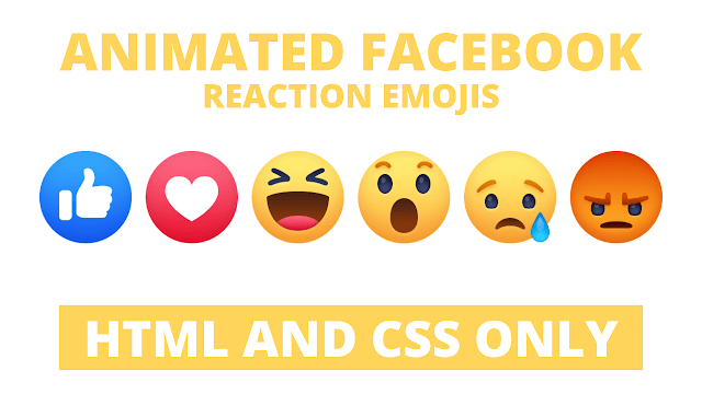 Facebook Wow Reaction Emoji in HTML and CSS