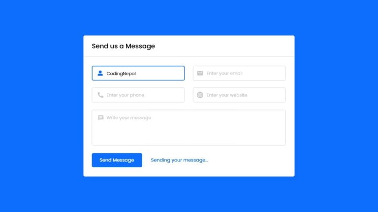 How To Create A Working Contact Form In PHP