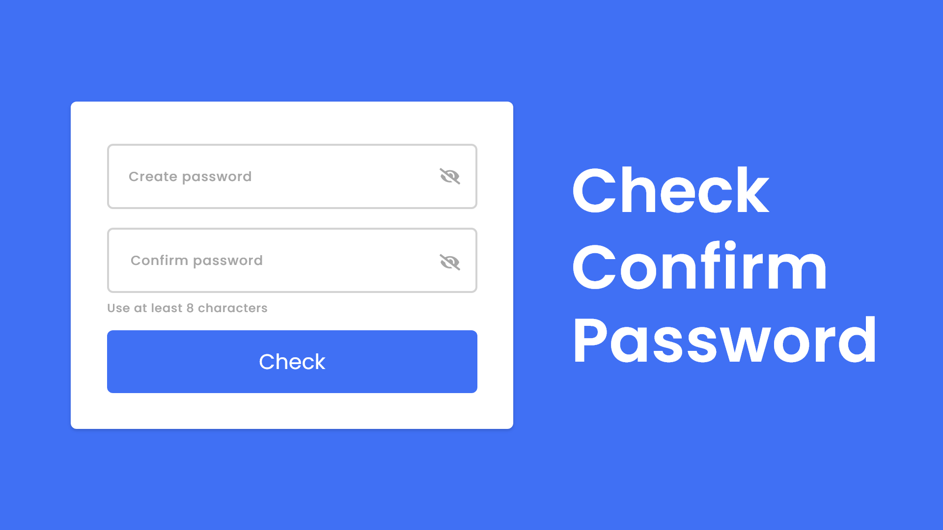 Check Password Confirm Password Using JavaScript