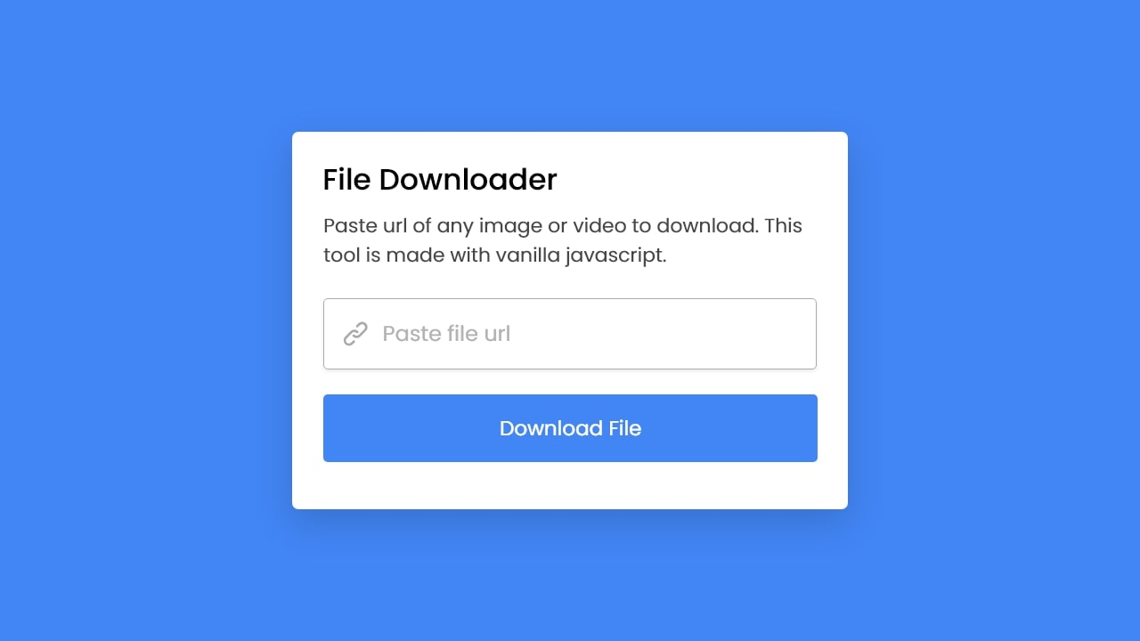 Download Any File From URL With Vanilla JavaScript SciShowEngineer