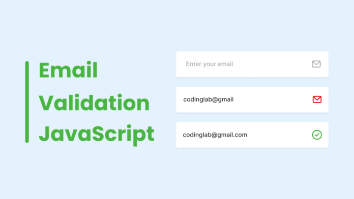 How To Validate Email In HTML CSS & JavaScript | Email Checker