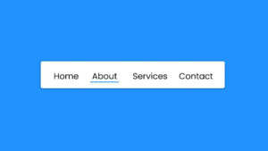 Create Navigation Menu Hover Animation In HTML CSS