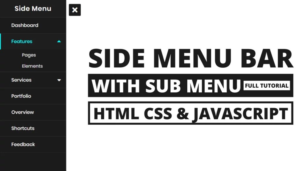 Top 15 Sidebar Menu Templates In HTML CSS & JavaScript