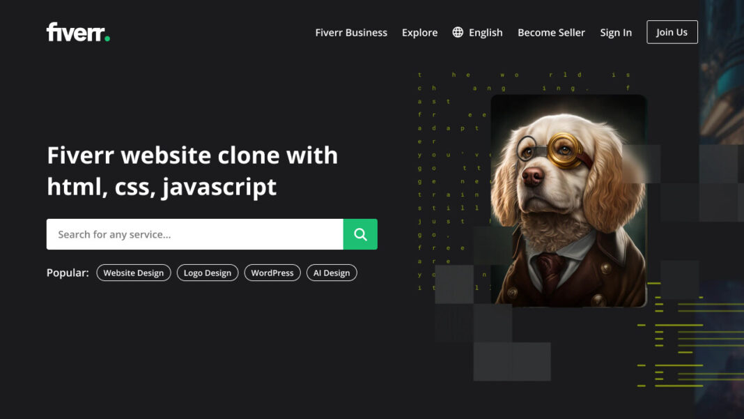 How To Create Responsive Fiverr Website In HTML And CSS